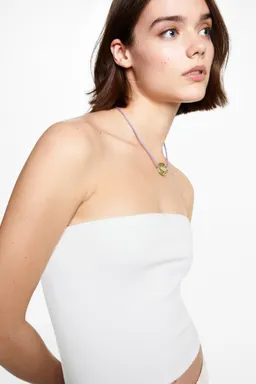 Top bandeau algodón de Mango Teen en Tops para argentina