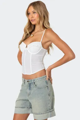 Corset lino semitransparente de Edikted en Ropa Interior y Medias para argentina