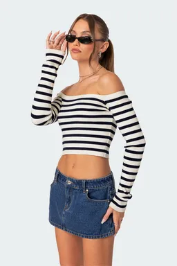 Top tejido miranda off shoulder de Edikted en Tops para argentina