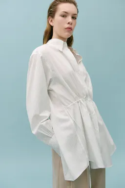 Camisa fruncida abertura trasera de Mango en Camisas para argentina