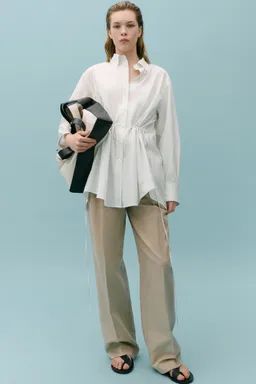 Camisa fruncida abertura trasera de Mango en Camisas para argentina