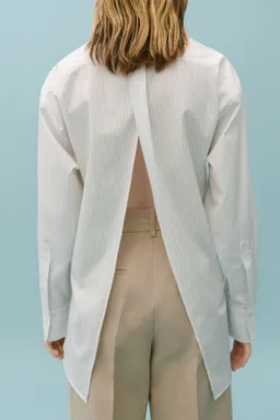 Camisa fruncida abertura trasera de Mango en Camisas para argentina