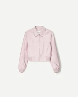 Cazadora efecto cuero rib de Bershka en Chaquetas para argentina