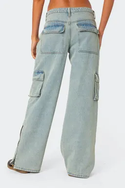 Jean cargo tiro bajo andi de Edikted en Pantalones para argentina