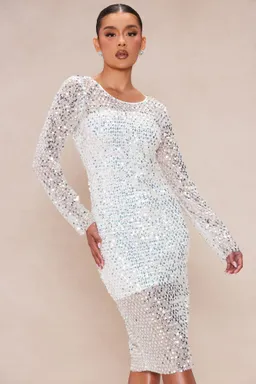 Vestido midi gianna sequin de Fashion Nova en Vestidos para argentina