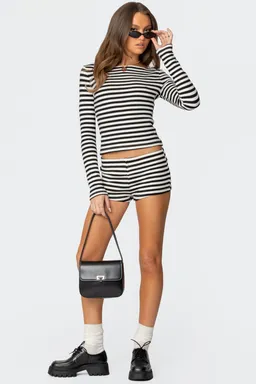 Shorts punto rayas hali de Edikted en Shorts para argentina
