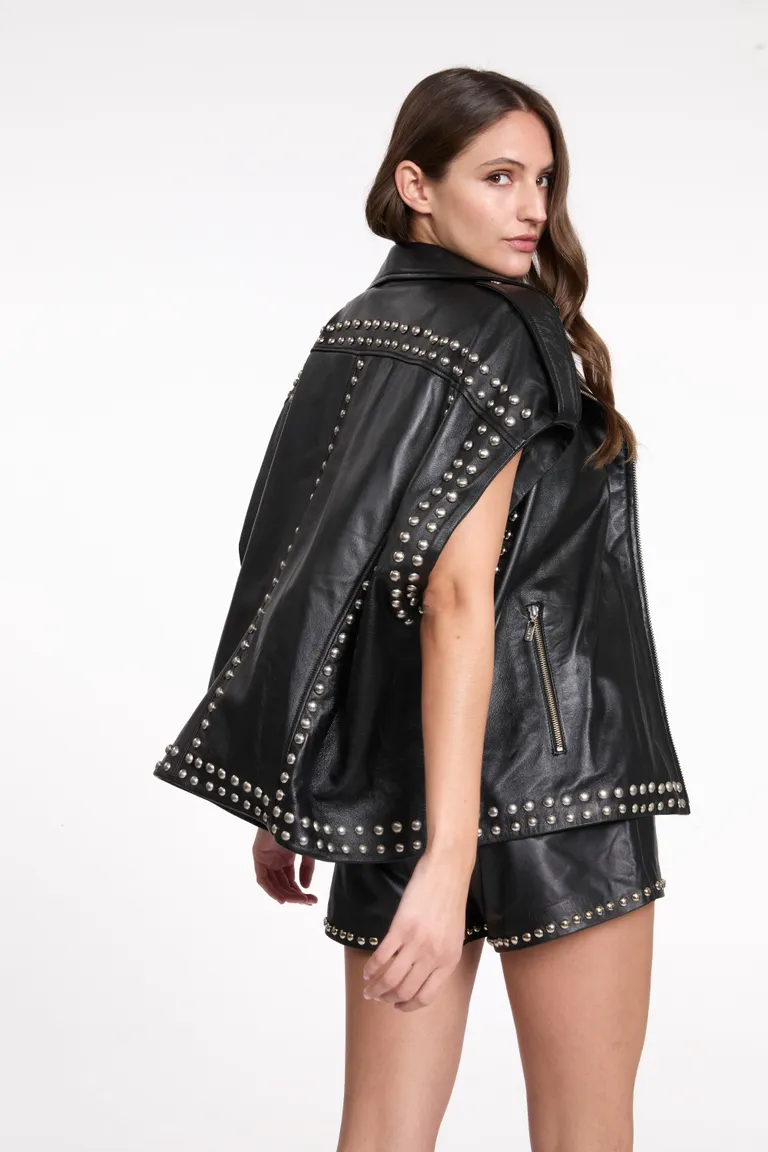 Chaleco oversize con remaches bombé de 10 mm en delantero y espalda de Justaosadia en Chalecos para argentina