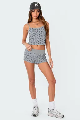 Micro short flores nido abeja de Edikted en Shorts para argentina