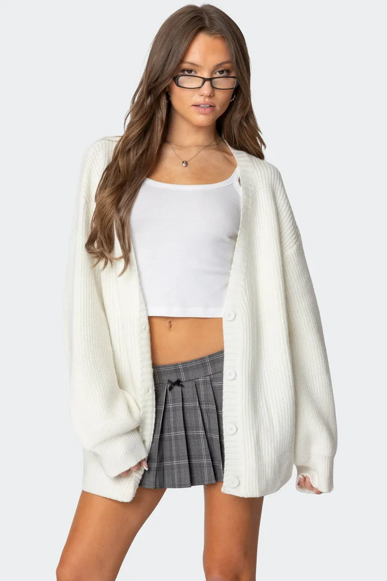Cárdigan mathilde cuello oversized de Edikted en Buzos y Sweaters para argentina