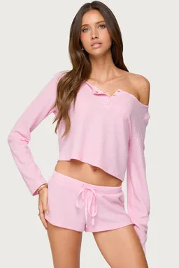 Top teddy corto waffle de Edikted en Tops para argentina
