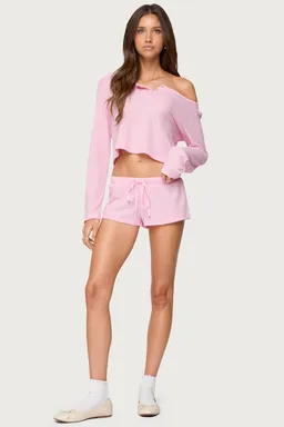 Top teddy corto waffle de Edikted en Tops para argentina
