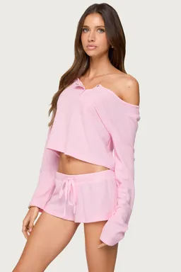 Top teddy corto waffle de Edikted en Tops para argentina