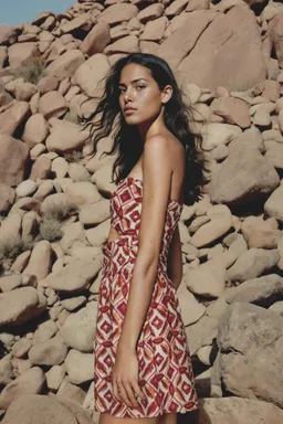 Vestido estampado con abertura de Mango Teen en Vestidos para argentina
