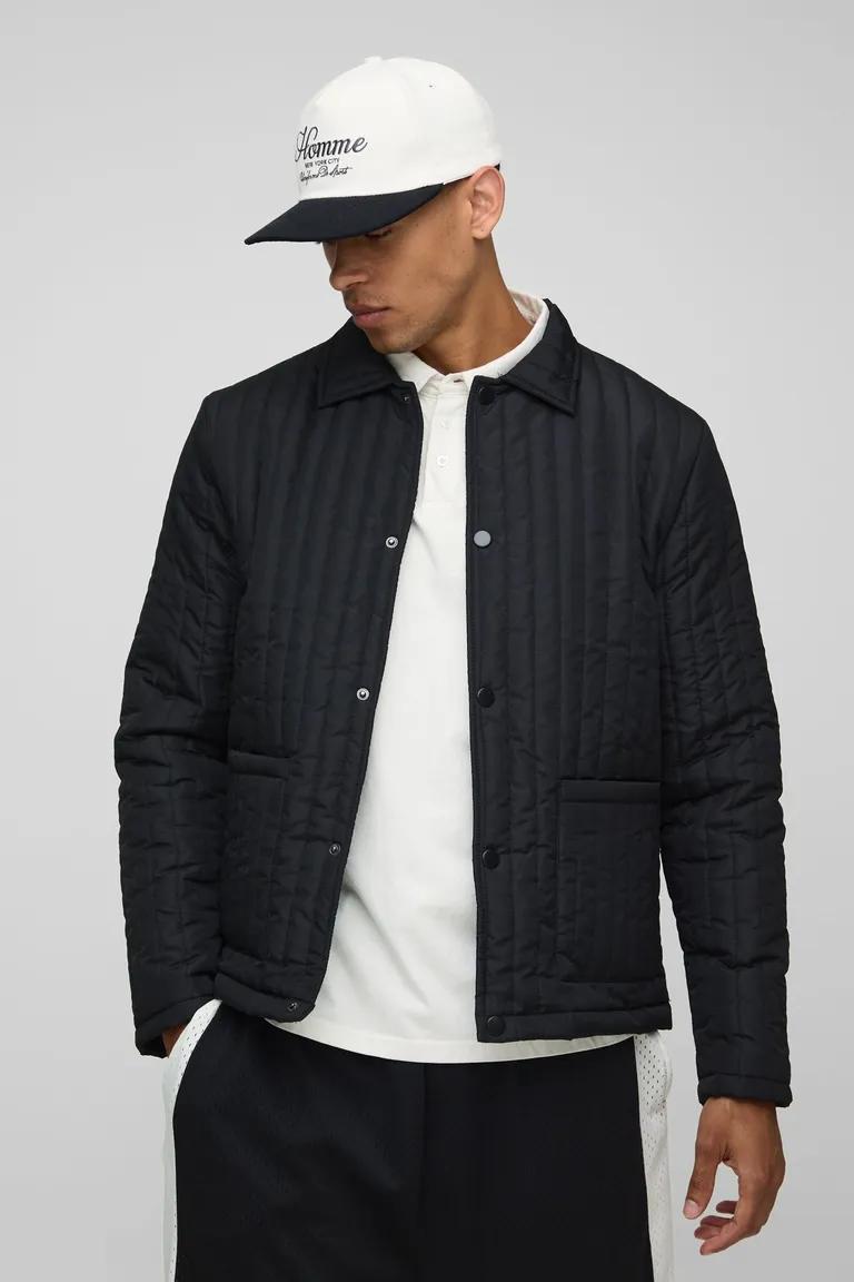 Harrington acolchada de Boohooman en Abrigos y Camperas para argentina