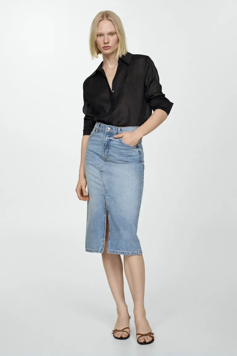 Falda midi vaquera de Mango en Faldas para argentina