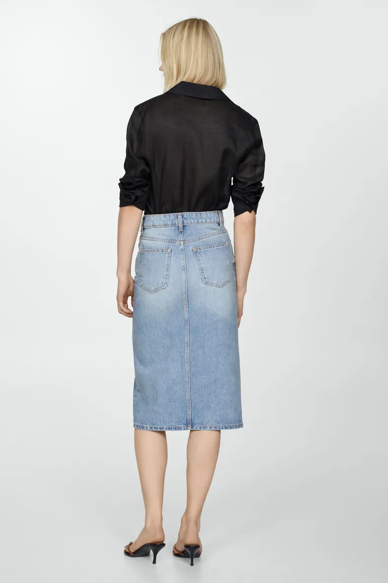 Falda midi vaquera de Mango en Faldas para argentina