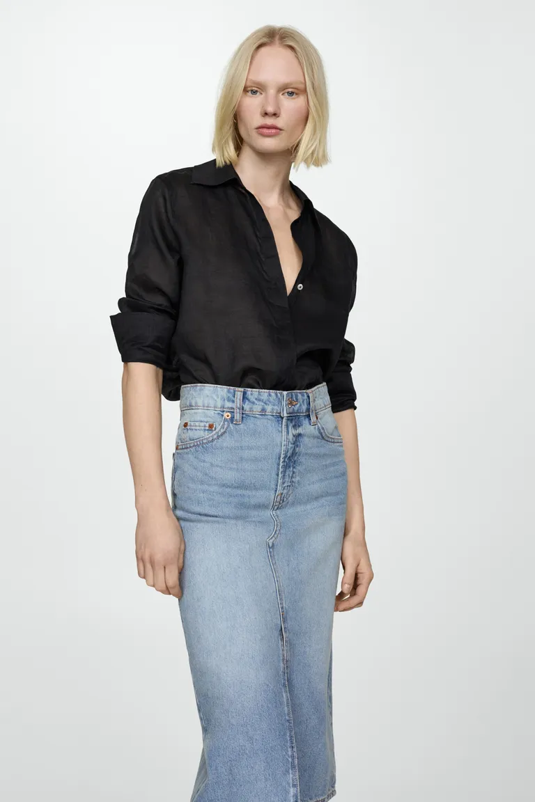 Falda midi vaquera de Mango en Faldas para argentina