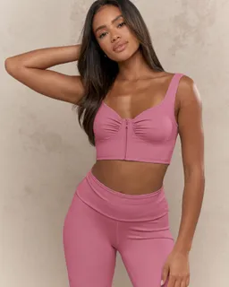 Sujetador crop corazón pliegues de Missguided en Tops para argentina