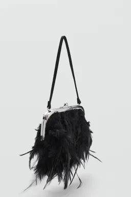 Bolso plumas asa corta de Mango en Bolsos y Carteras para argentina