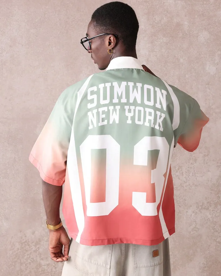 Remera cierre estilo universitario baseball de Sumwon en Remeras y Polos para argentina
