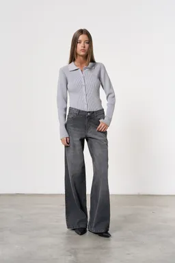 Jean denim nolan ancho de Magda en Pantalones para argentina