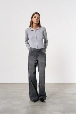 Jean denim nolan ancho de Magda en Pantalones para argentina