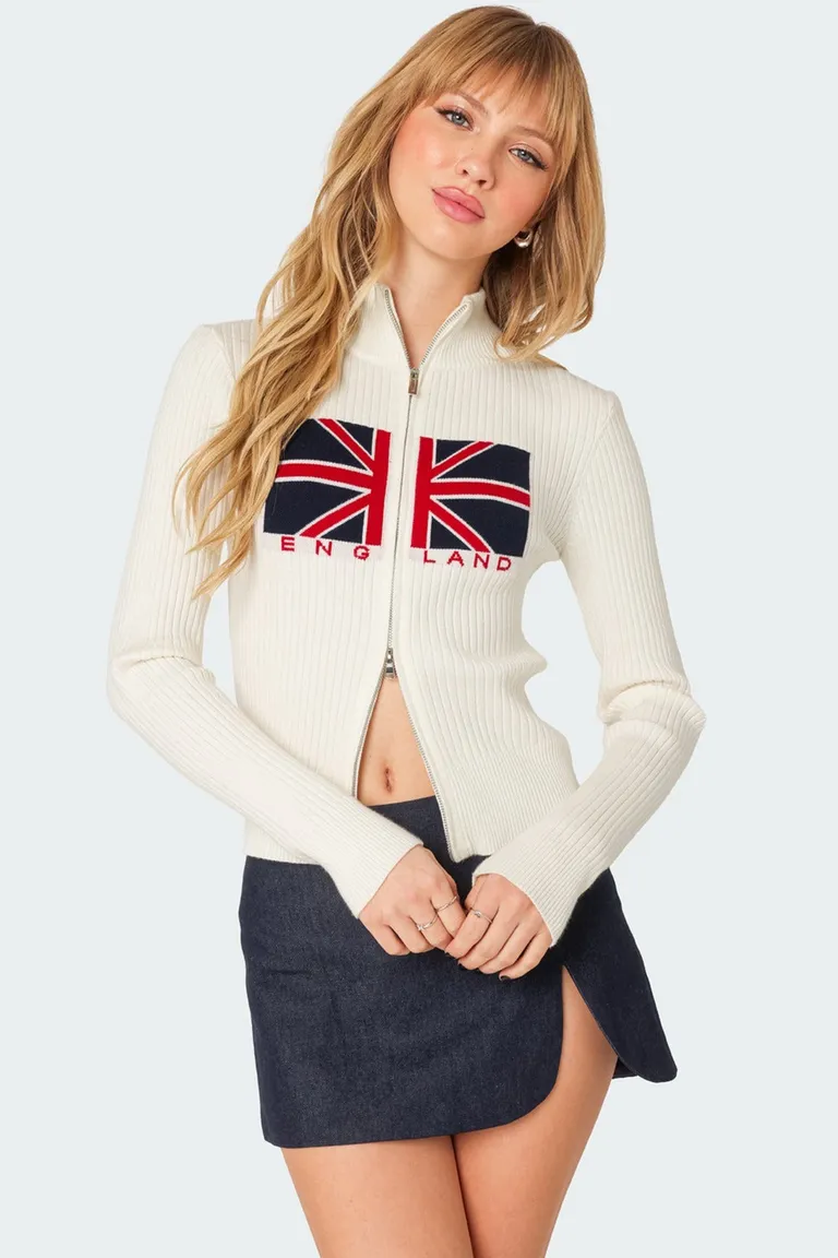 Cardigan inglaterra con cierre de Edikted en Buzos y Sweaters para argentina