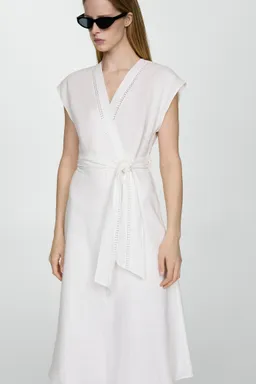 Vestido lazo lino de Mango en Vestidos para argentina