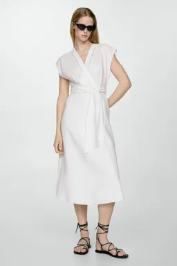 Vestido lazo lino de Mango en Vestidos para argentina