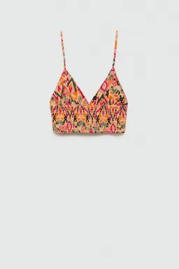 Top estampado con abalorios de Mango Teen en Tops para argentina