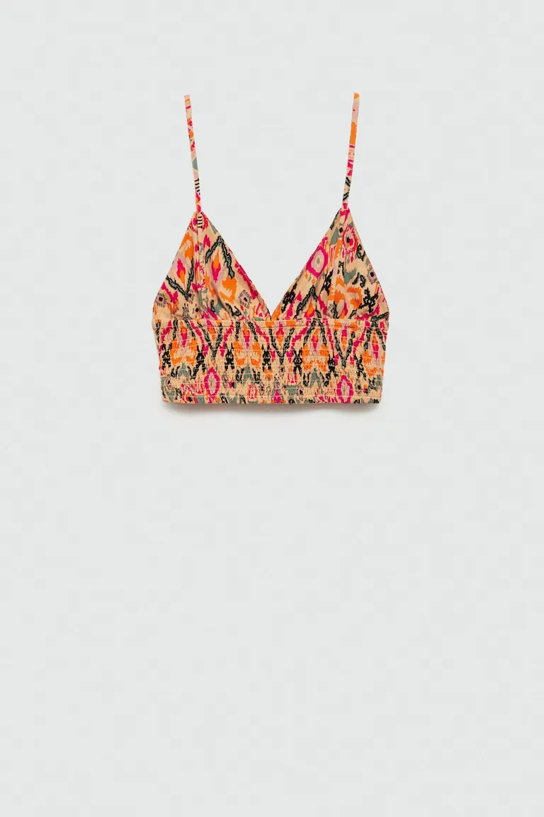 Top estampado con abalorios de Mango Teen en Tops para argentina