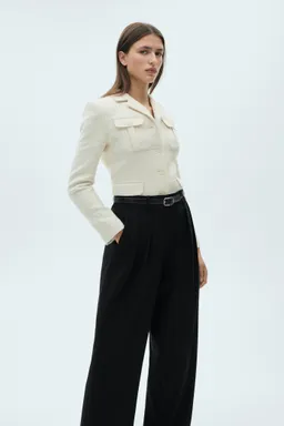Pantalón pinzas wide leg de Mango en Pantalones para argentina