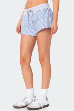 Shorts riva rayados contraste de Edikted en Shorts para argentina