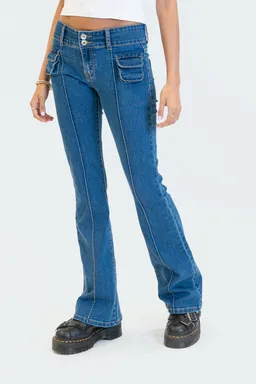Jeans tiro bajo harriot de Edikted en Pantalones para argentina