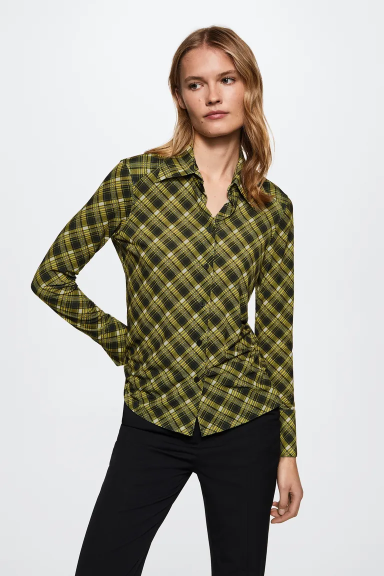 Camisa fluida cuadros de Mango en Camisas para argentina