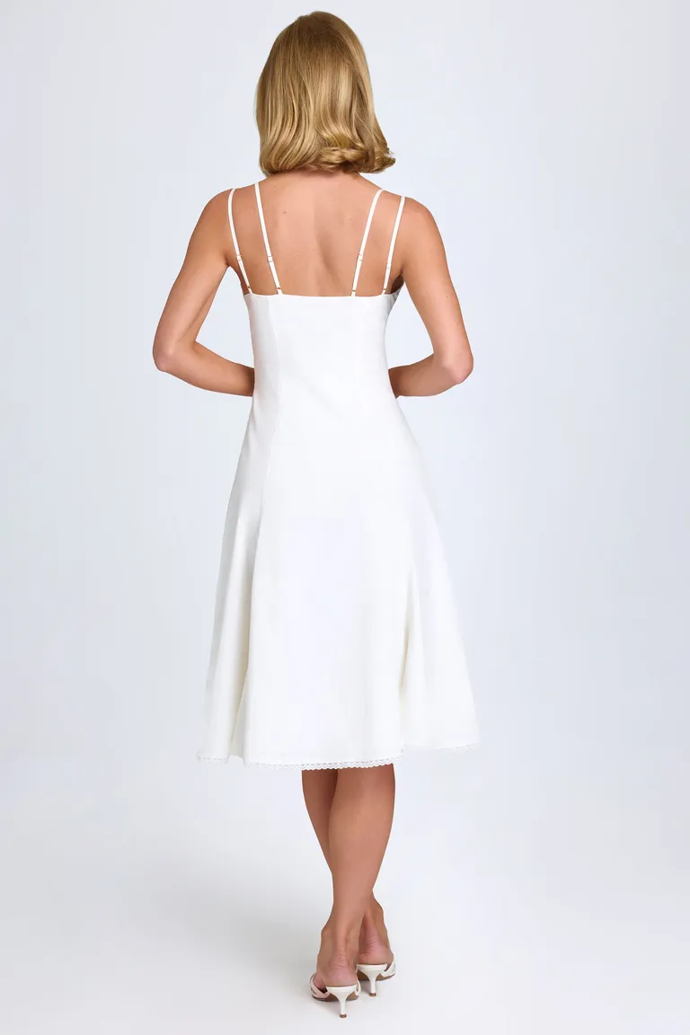 Vestido midi encaje detalle moño de Oh Polly en Vestidos para argentina
