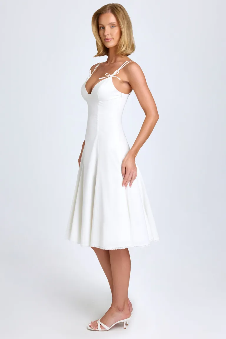 Vestido midi encaje detalle moño de Oh Polly en Vestidos para argentina