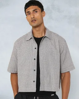 Camisa cuadros manga corta de Sumwon en Camisas para argentina