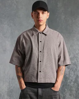 Camisa cuadros manga corta de Sumwon en Camisas para argentina
