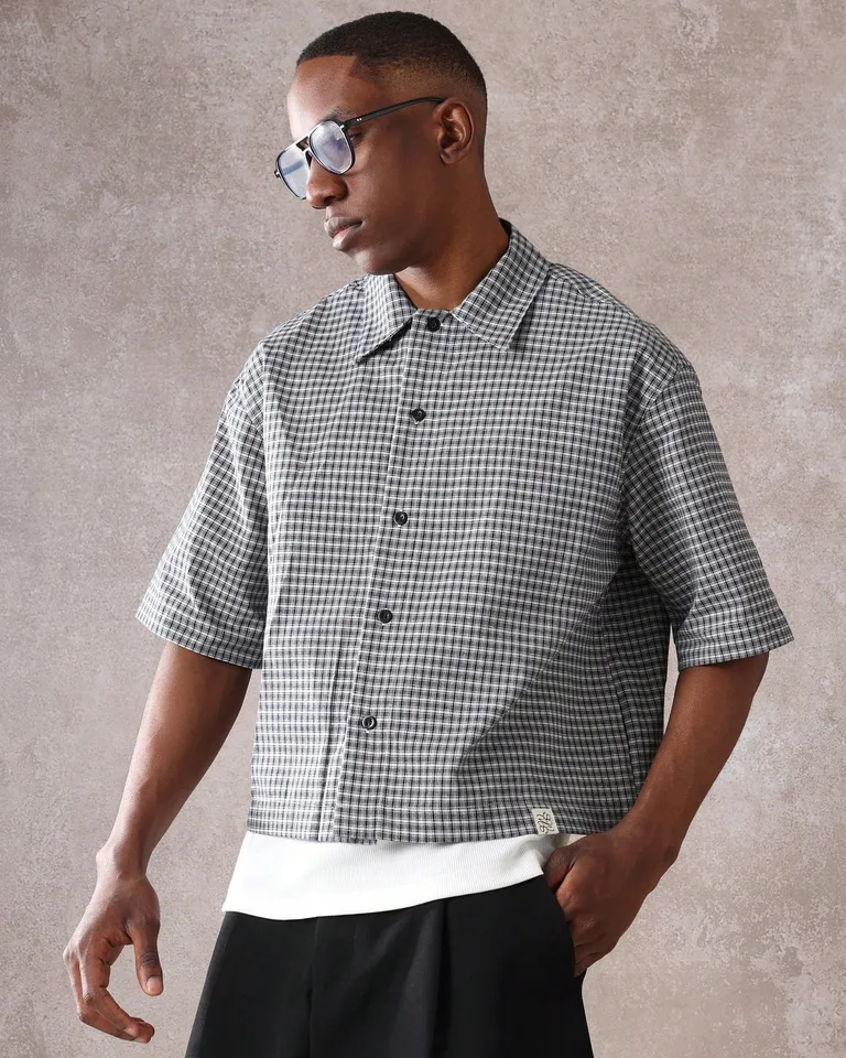 Camisa cuadros manga corta de Sumwon en Camisas para argentina