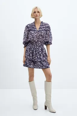 Vestido floral con volantes de Mango en Vestidos para argentina