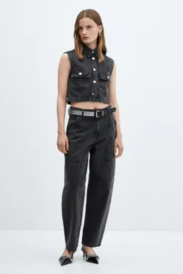 Jeans slouchy cargo tiro medio de Mango en Pantalones para argentina