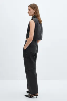 Jeans slouchy cargo tiro medio de Mango en Pantalones para argentina