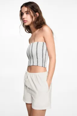Short lino con lazo de Mango Teen en Shorts para argentina
