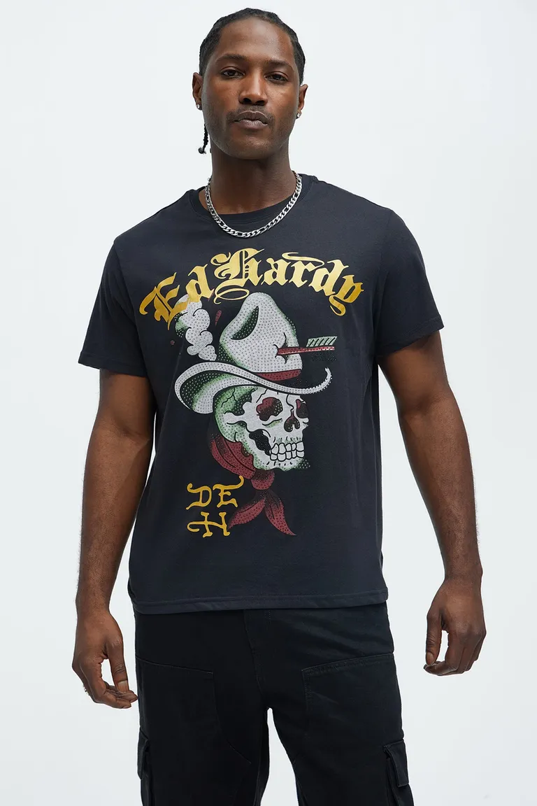 Remera ed hardy calavera cowboy de Fashion Nova en Remeras y Polos para argentina