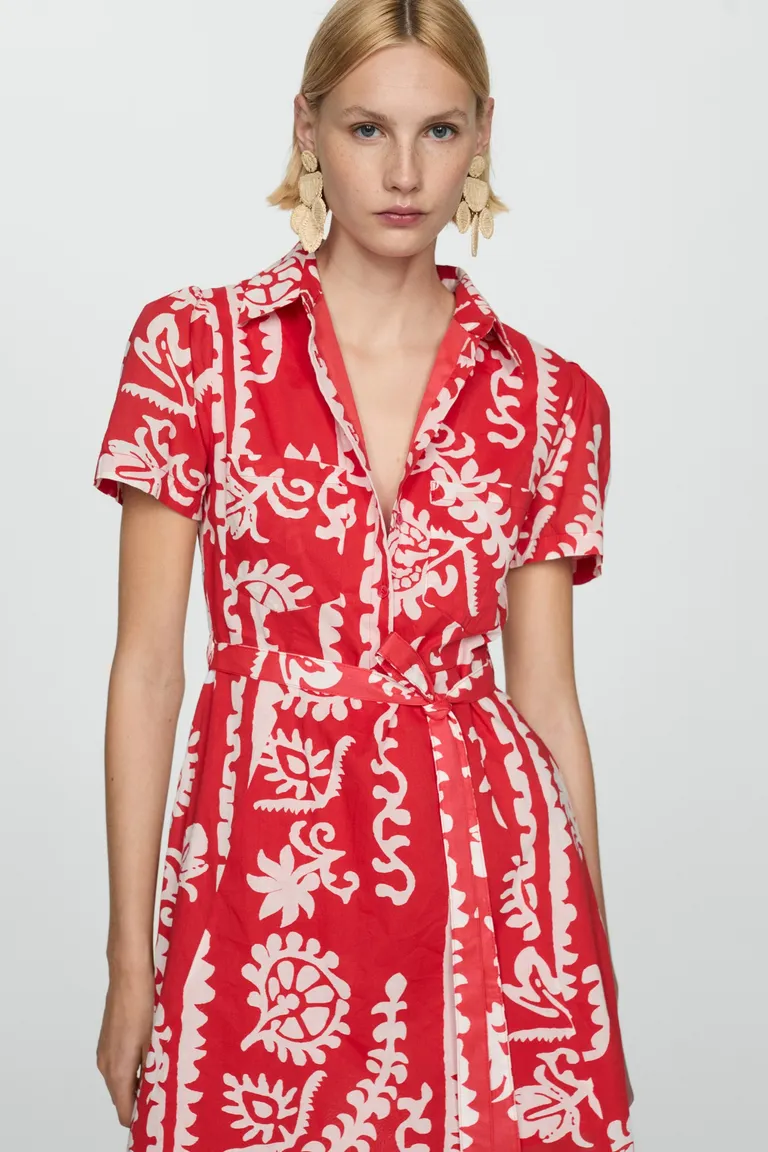 Vestido estampado lazo de Mango en Vestidos para argentina