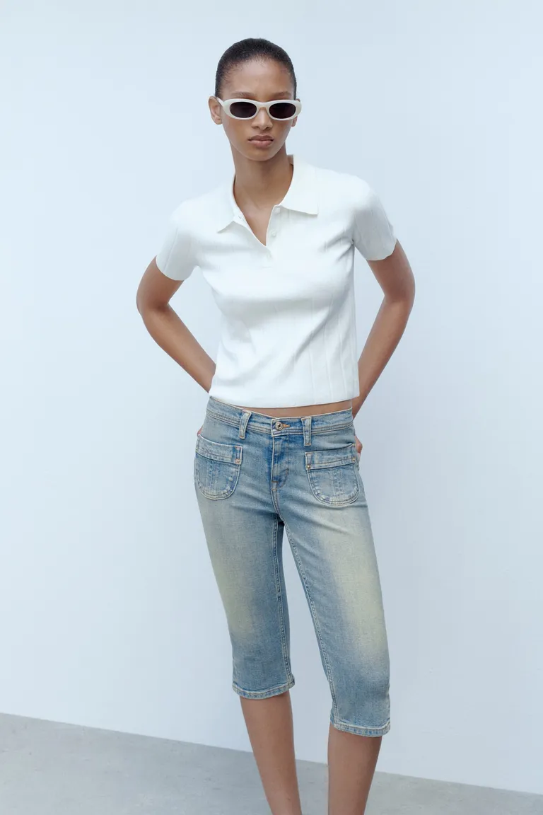 Jeans capri con bolsillos de Mango en Pantalones para argentina