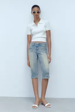 Jeans capri con bolsillos de Mango en Pantalones para argentina