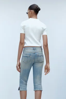 Jeans capri con bolsillos de Mango en Pantalones para argentina