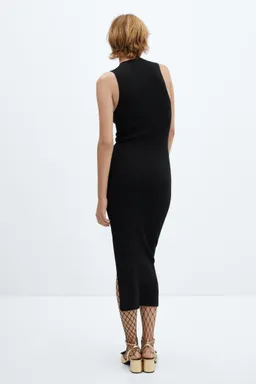 Vestido punto canalé abertura de Mango en Vestidos para argentina